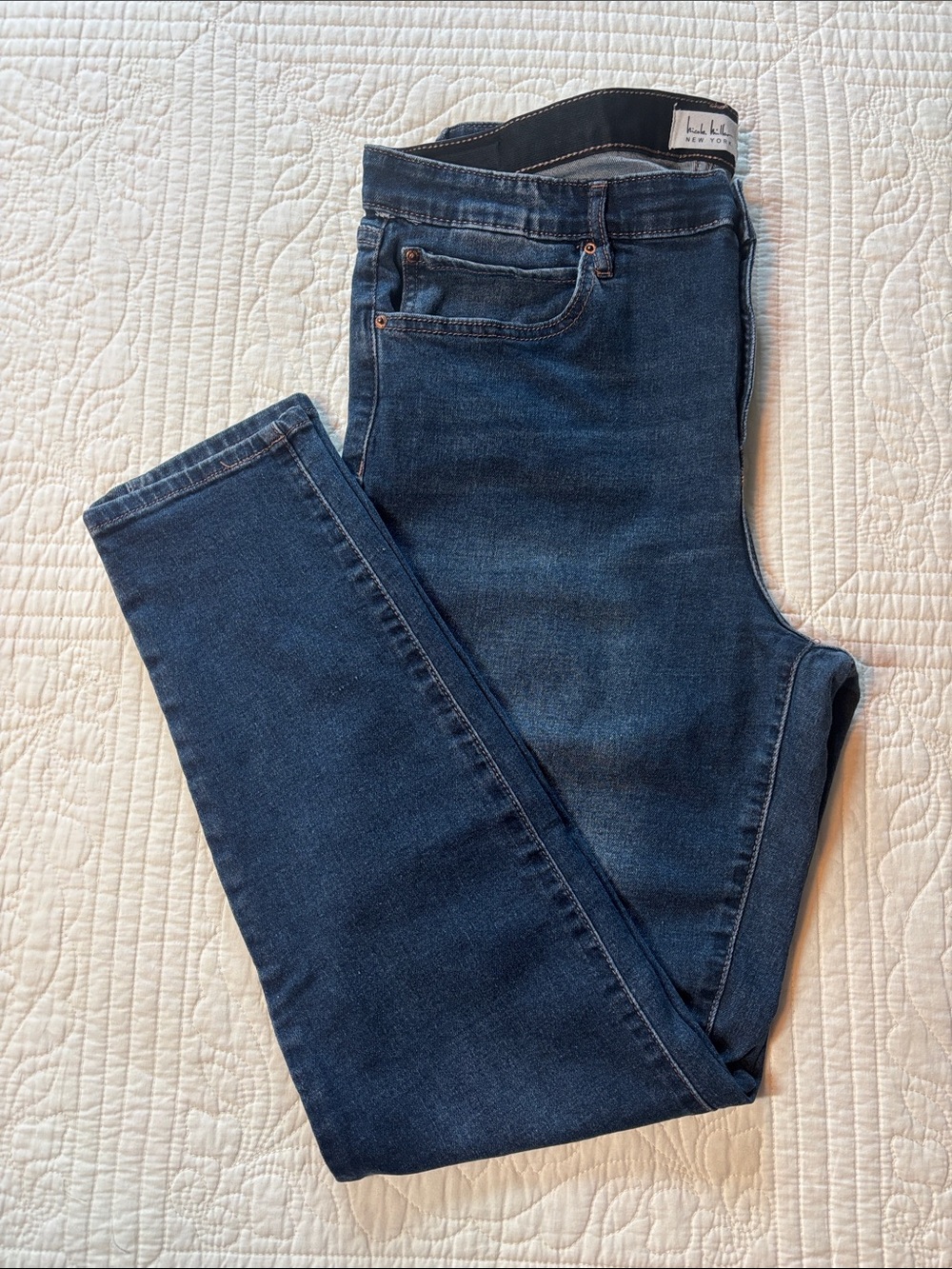 Nicole Miller Dark Indigo Skinny Jeans